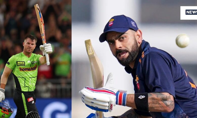 David Warner Equall Virat Kohli record: डेविड वॉर्नर ने 39 साल की उम्र में टी20 शतक लगाकर विराट कोहली के रिकॉर्ड की बराबरी कर ली है.