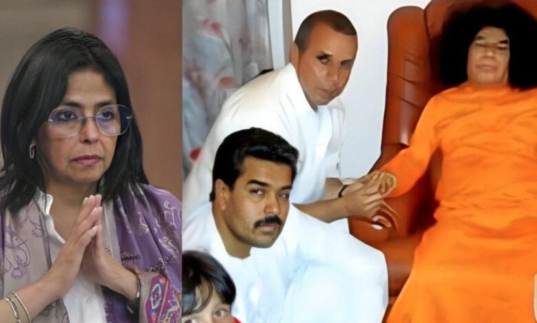 Delcy Rodriguez satya Sai Baba | Maduro satya Sai Baba devotion | Delcy Rodriguez india tour photos | डेल्सी रोड्रिगेज सत्य साईं बाबा | डेल्सी रोड्रिगेज भारत दौरा