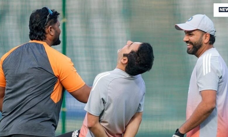 IND vs NZ Gautam Gambhir Rohit Sharma camaraderie training session: भारत और न्यूजीलैंड के बीच तीन वनडे मैचों की सीरीज का पहला मैच वडोदरा में खेला जाएगा.