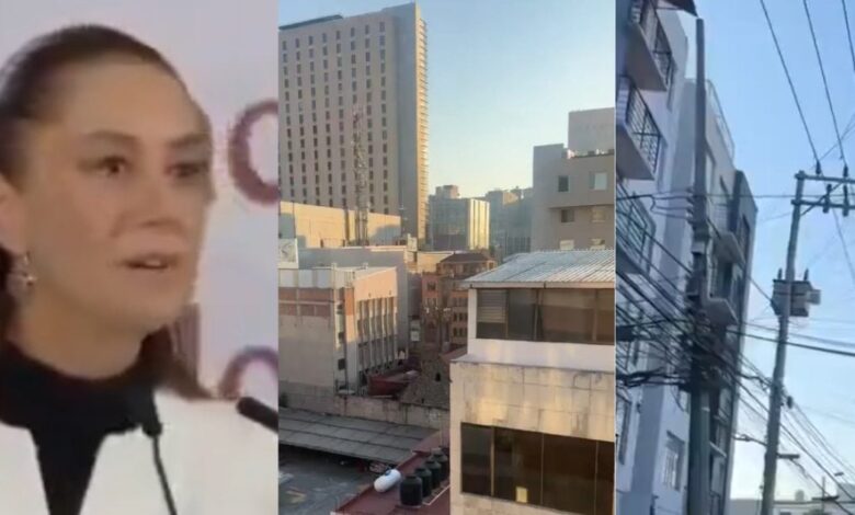 Mexico Earthquake 6.5 Magnitude | Mexico Earthquake Shakes President Claudia Sheinbaum | Mexico Earthquake Buildings shaking Video | मेक्सिको भूकंप