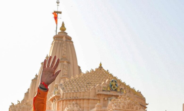 PM Modi Somnath Mandir । Somnath Swabhiman Parv । Vibrant Gujarat 2026 । सोमनाथ में पीएम मोदी: मंदिर में 72 घंटे का ओंकार जाप, सिक्योरिटी के लिए 20 से ज्यादा IPS