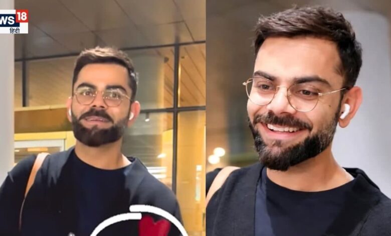 Virat Kohli Anushka Sharma: दिल में छपवाया अनुष्का का नाम! A अक्षर वाले आउटफिट में भारत आए विराट कोहली