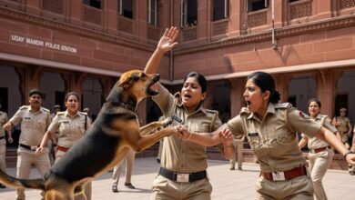 पुलिस थाने पर कुत्ते का हमला, 2 लेडी कांस्टेबल को काटा, मचा दिया गदर