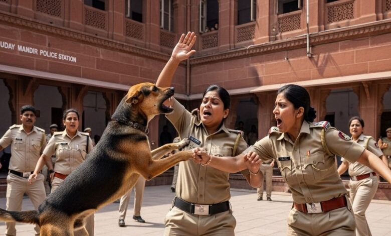 पुलिस थाने पर कुत्ते का हमला, 2 लेडी कांस्टेबल को काटा, मचा दिया गदर