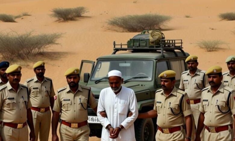 भारत-पाक सीमा पर राजस्थान एटीएस की बड़ी कार्रवाई! जैसलमेर से संदिग्ध मौलवी डिटेन, जयपुर में पूछताछ जारी