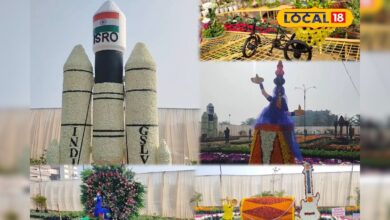 भीलवाड़ा में सजी फूलों की महफिल, 25 हजार पौधों के बीच रॉकेट मॉडल ने खींचा ध्यान