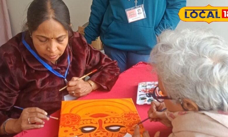 राजस्थान विश्वविद्यालय में राष्ट्रीय महिला लोककला उत्सव में 13 राज्यों की कलाकारों की पेंटिंग्स की धूम!