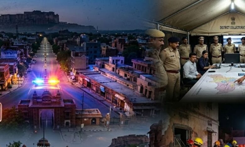 जोधपुर में ब्लैकआउट मॉक ड्रिल और आपदा प्रबंधन अभ्यास