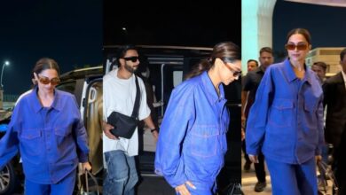 8 तस्वीरों में देखें दीपिका पादुकोण का स्टाइलिश मॉम-टू-बी अवतार, ब्राइट येलो स्नीकर्स, लूज डेनिम और विजिबल बंप