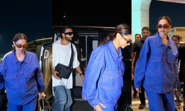 8 तस्वीरों में देखें दीपिका पादुकोण का स्टाइलिश मॉम-टू-बी अवतार, ब्राइट येलो स्नीकर्स, लूज डेनिम और विजिबल बंप