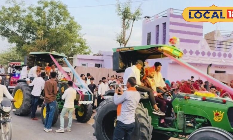 85 ट्रैक्टर, ढोल-नगाड़े और खुद स्टयरिंग थामे दूल्हा, राजस्थान की इस अनोखी बारात ने मचाया तहलका, वीडियो वायरल