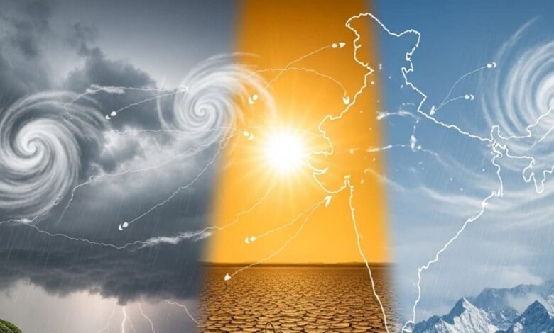 Aaj Ka Mausam Live | Today Weather Live | 5 Cyclonic Circulation Impact | Heatwave and Storm Alert | एक साथ 5 साइक्लोनिक सर्कुलेशन, IMD अलर्ट