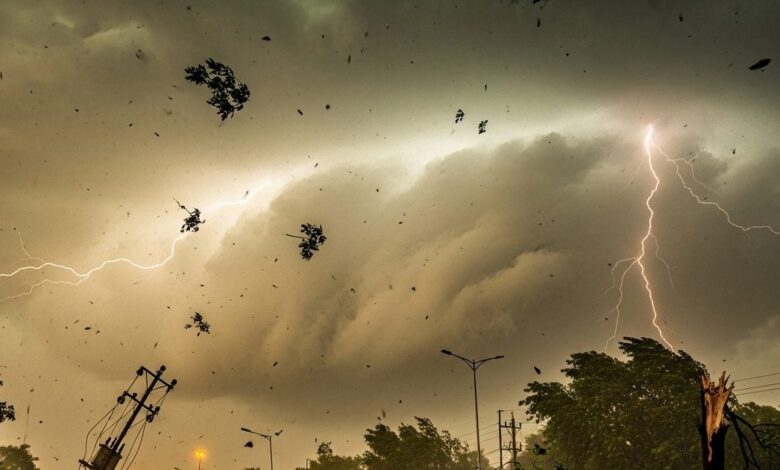 Aaj Ka Mausam Live | Today Weather Live: 60KM की आंधी और गदर मचाएगी बारिश! अगले 24 घंटे में दिल्ली-UP का पारा गिरेगा; IMD का महा-अलर्ट