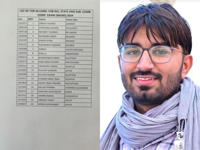 RPSC RAS Final Result 2024: बाड़मेर के दिनेश विश्नोई बने आरएएस टॉपर