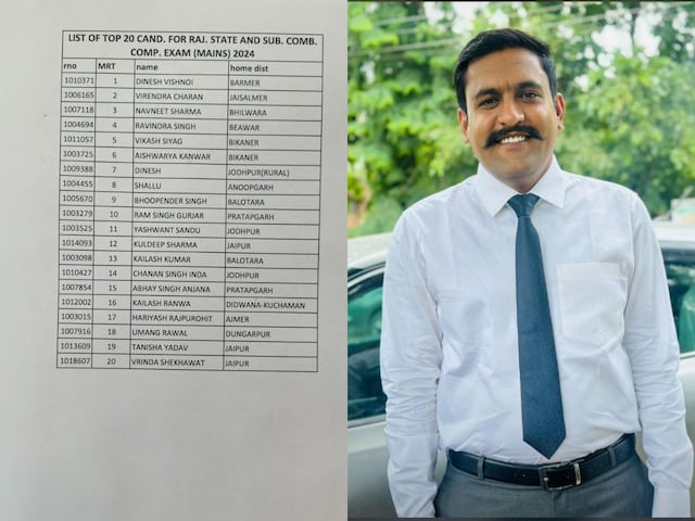 Rajasthan: RPSC ने जारी किया RAS 2024 का रिजल्ट