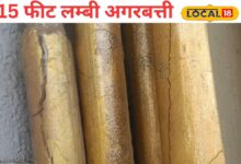 इंसान के कद से भी लंबी अगरबत्ती! जयपुर के टोंक फाटक में दिखा कारीगरी का अनोखा नमूना – News18 हिंदी