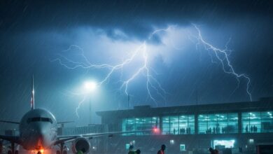 जयपुर एयरपोर्ट पर देर रात मचा हड़कंप! आंधी ने रोकी विमानों की रफ्तार, हवा में लटके रहे यात्री, फ्लाइट डायवर्ट