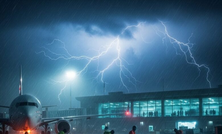 जयपुर एयरपोर्ट पर देर रात मचा हड़कंप! आंधी ने रोकी विमानों की रफ्तार, हवा में लटके रहे यात्री, फ्लाइट डायवर्ट