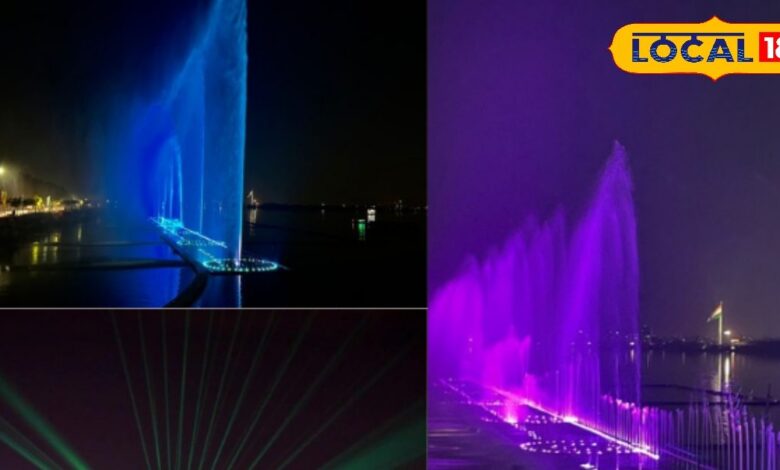 दुबई को टक्कर देता भारत! हुसैन सागर में सजा देश का सबसे बड़ा फ्लोटिंग म्यूजिकल फाउंटेन, देखने उमड़ी भीड़