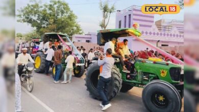 बीकानेर की अनोखी बारात, लग्ज़री गाड़ियों को छोड़ 85 ट्रैक्टरों पर निकली बारात