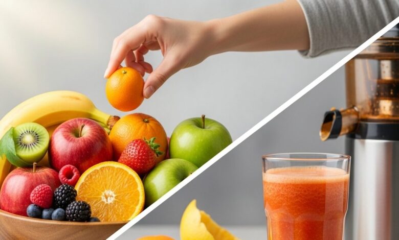 सेहत के लिये ताजे फ्रूट या जूस क्या है ज्यादा बेहतर? जानिये दोनों में अंतर