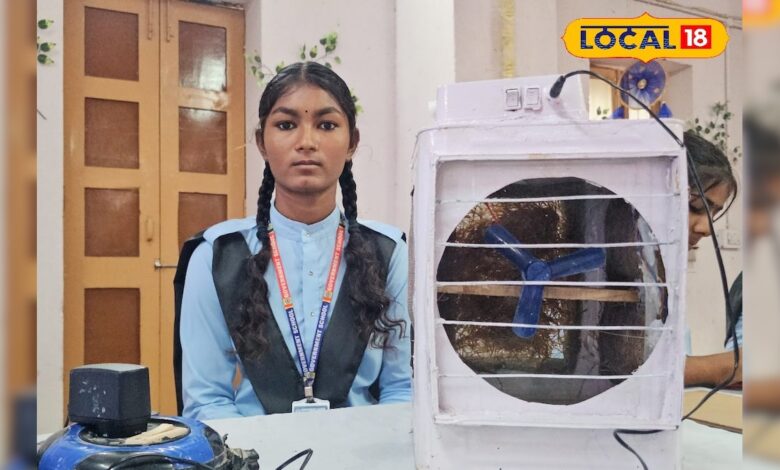 ₹700 में पाएं ठंडी हवा! 10वीं की भावना का जुगाड़, कबाड़ से बना देसी कूलर, गांव में बना गर्मी का सस्ता इलाज