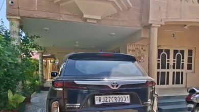 Udaipur News Over-speeding Challan for Parked Car