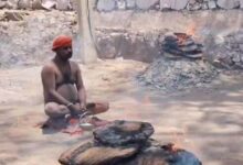 45 डिग्री की गर्मी और धधकती अग्नि के बीच योगी की 'पंचधूनी' तपस्या