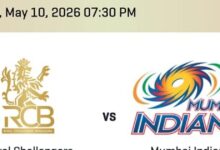 IPL: रायपुर में होने वाले RCB VS MI मैच की टिकट बिक्री ऑनलाइन शुरू, RCB VS KKR के टिकट इस दिन से