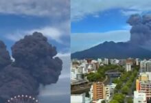 Japan Volcano Erupts : Japan Disaster | जापान में ज्वालामुखी का महाविस्फोट, 3500 मीटर ऊपर तक उठी राख की मीनारें