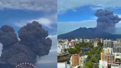 Japan Volcano Erupts : Japan Disaster | जापान में ज्वालामुखी का महाविस्फोट, 3500 मीटर ऊपर तक उठी राख की मीनारें
