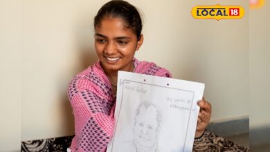 OMG! बिना हाथों के पैरों से बनाई पूर्व अशोक गहलोत की पेंटिंग, बाड़मेर की लीला कंवर का अनोखा बर्थडे गिफ्ट वायरल
