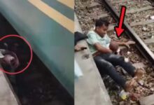 चलती ट्रेन के नीचे फंसा मासूम , तो 'यमराज' से लड़कर पिता ने बचाई जान, पढ़कर कहेंगे- बाप हो तो ऐसा!