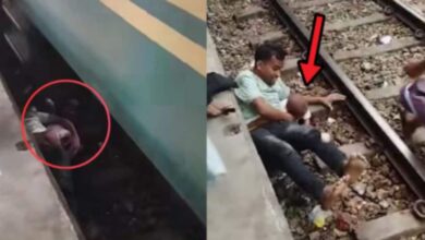 चलती ट्रेन के नीचे फंसा मासूम , तो 'यमराज' से लड़कर पिता ने बचाई जान, पढ़कर कहेंगे- बाप हो तो ऐसा!
