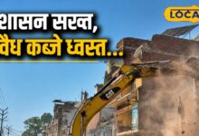 मुगलसराय में चौथे दिन भी गरजा बुलडोजर, प्रशासन की सख्ती देख जीटी रोड पर खुद ही अपनी दुकानें तोड़ने लगे व्यापारी