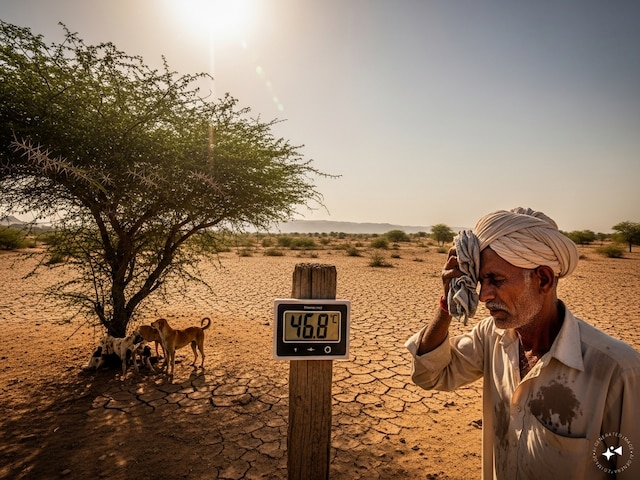 राजस्थान में आग उगल रहा मौसम! बाड़मेर में पारा 46.8°C पार, IMD का अलर्ट जारी