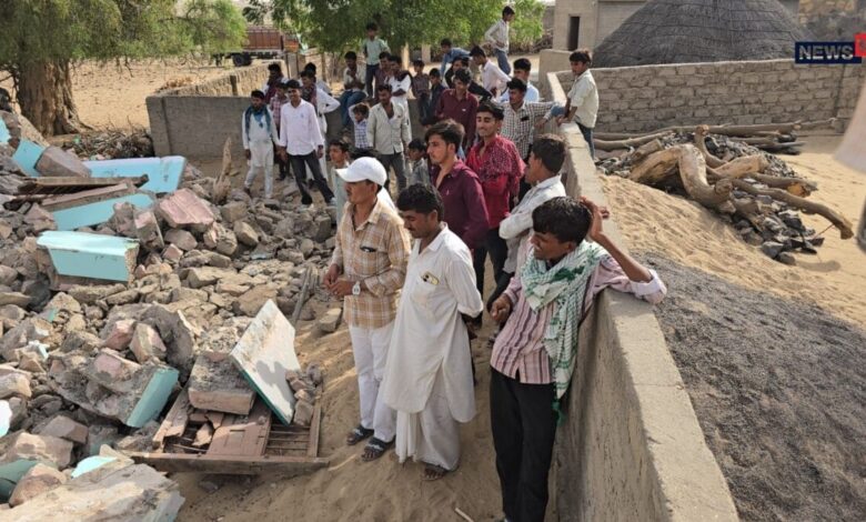 बाड़मेर के रामसर में सरहद पर चला पीला पंजा, सरकारी जमीन से हटाए अतिक्रमण
