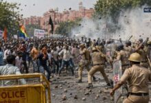 जयपुर में घुमंतू समाज का आंदोलन हुआ उग्र, पुलिस पर भारी पथराव और लाठीचार्ज