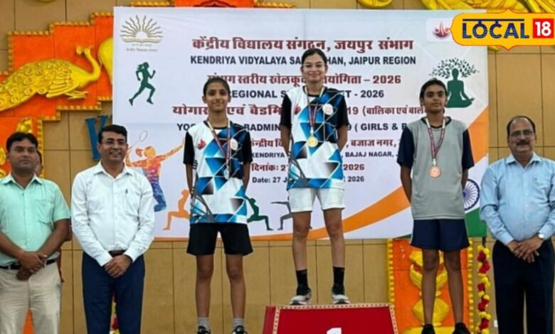 7 साल की उम्र में थामा रैकेट, अब KVS नेशनल में जीता गोल्ड; कोटा की तुहिन बादल ने बढ़ाया मान