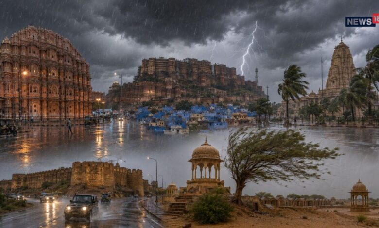 राजस्थान के इन जिलों में आज भारी बारिश, आंधी और बिजली गिरने का खतरा
