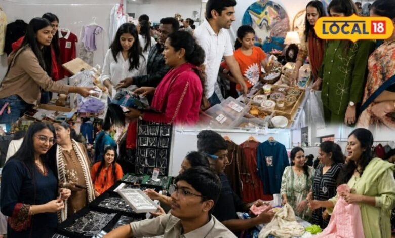 40 से ज्यादा स्टॉल्स, हैंडमेड प्रोडक्ट्स और लकी ड्रॉ... पाली में उमड़ी खरीदारों की भीड़