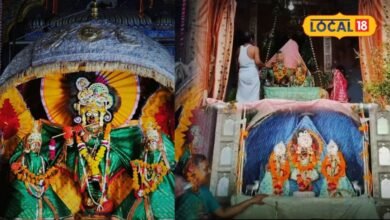 Hariyali Teej: हरियाली तीज पर करौली के मंदिरों में दिखी सावन की छटा, हरे श्रृंगार में सजे हिंडोले में विराजे ठाकुर जी