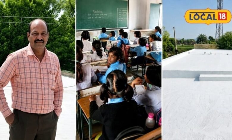 200 बच्चों के लिए टीन शेड, अब 7 हजार वर्ग फीट छत की वॉटरप्रूफिंग, चौमूं के प्रधानाचार्य की पहल की हो रही सराहना