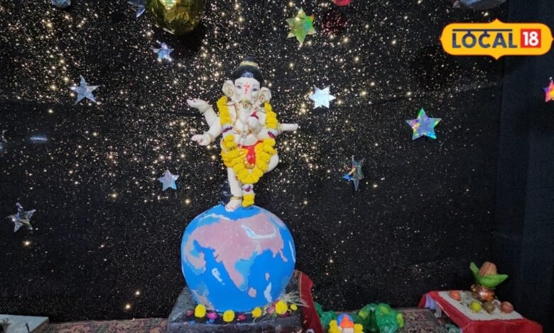 Barmer Ganesh Festival: बाड़मेर के गणपति पंडाल में दिखा अंतरिक्ष लोक, ग्रहों के बीच विराजे