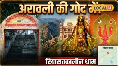 Karni Mata Temple Pali: तालाब के बीच मंदिर चारों ओर अरावली की पहाड़ियां, इस धाम का नजारा कर देगा मंत्रमुग्ध