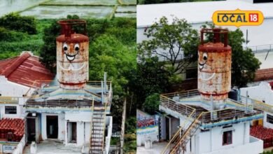 कामारेड्डी में गैस एजेंसी संचालक का अनोखा देसी जुगाड़, छत की पानी की टंकी को दे दी विशाल LPG सिलेंडर की शक्ल