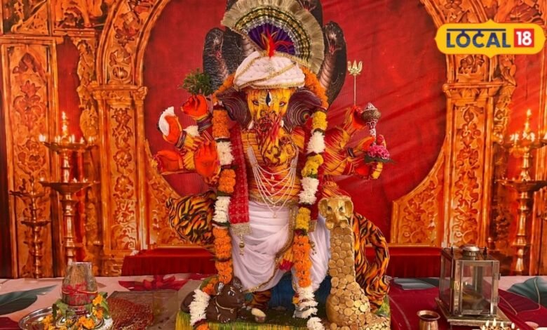 जोधपुर में 31 किलो मौली से बने गजानन जी, लाल-पीले धागों में दिखा भक्ति का अनोखा रूप