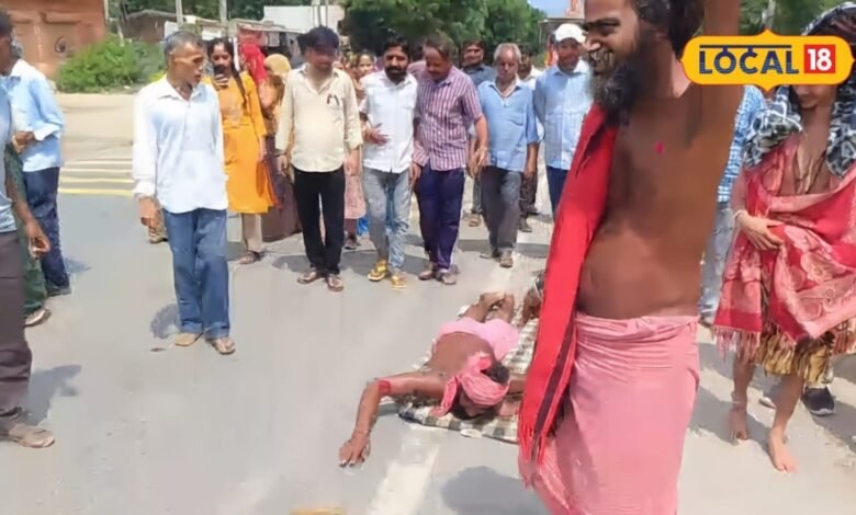 माउंट आबू के नए नाम पर संत ने दिखाई अनोखी आस्था, 200 KM दंडवत यात्रा कर पहुंचे आबूराज