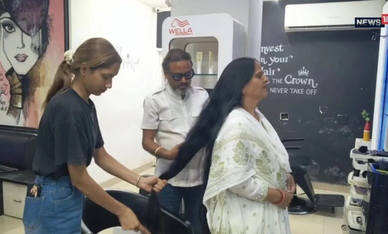 भीलवाड़ा की मंजू ने कैंसर पीड़ितों के लिए दान किए 50 इंच लंबे बाल