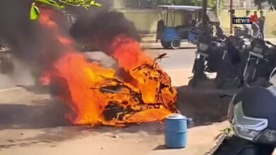 अलवर में सौदा होते ही स्कूटी में लगी भयंकर आग, जलकर हुई राख